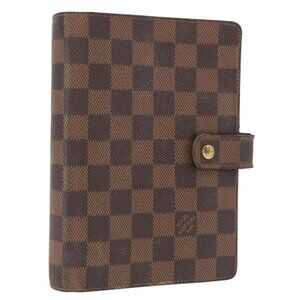 Authentic LOUIS VUITTON Damier Ebene Agenda MM Day Planner Cover bst357-021626